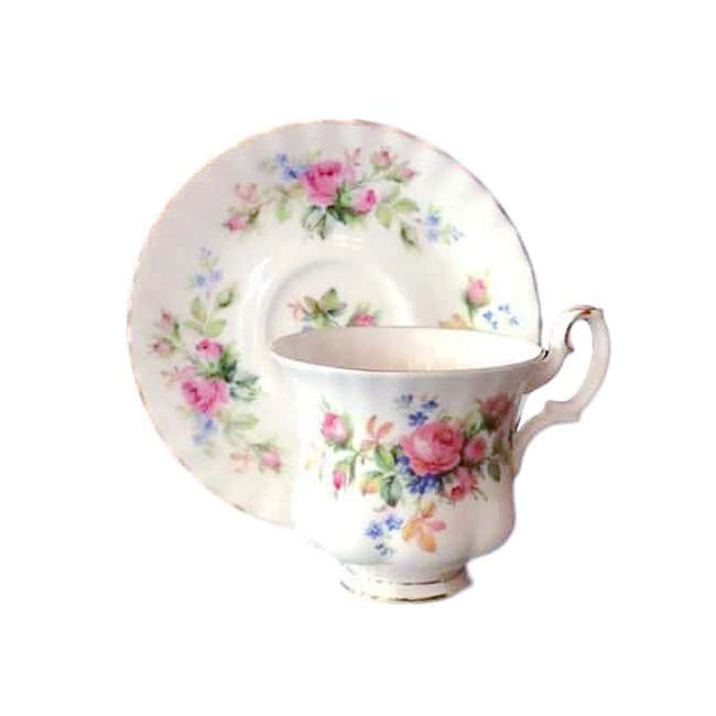 Royal Albert Demitasse Duo Moss Rose