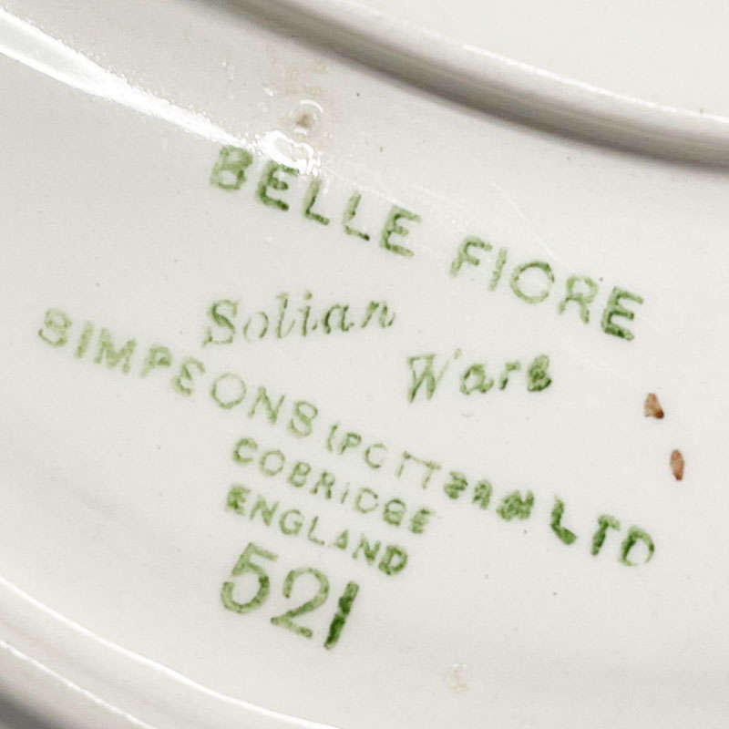 Belle Fiore Simpsons Solian Crescent Salad Plate