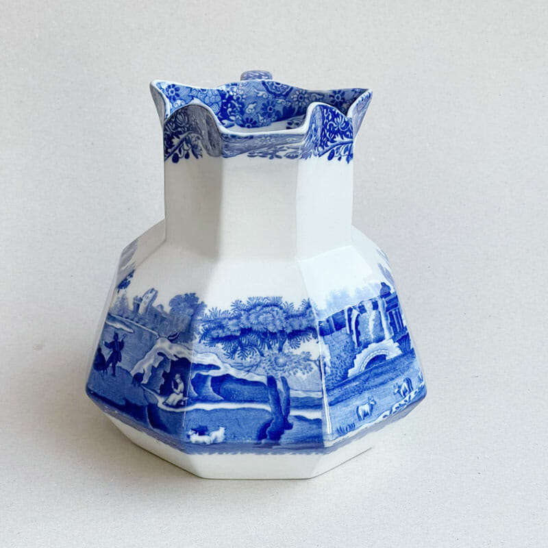 Copeland Spode Hexagonal Blue Italian Milk Jug