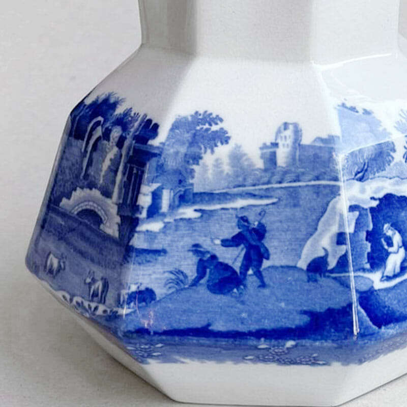 Copeland Spode Hexagonal Blue Italian Milk Jug