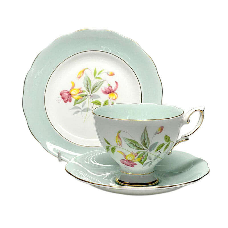 Royal Standard Fushia Flower Tea Trio 3057