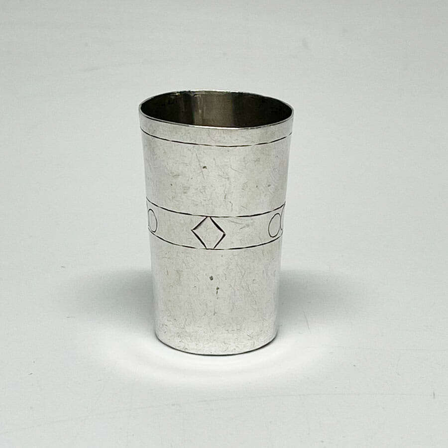 Hallmarked Russian Silver Vodka Beaker Moscow