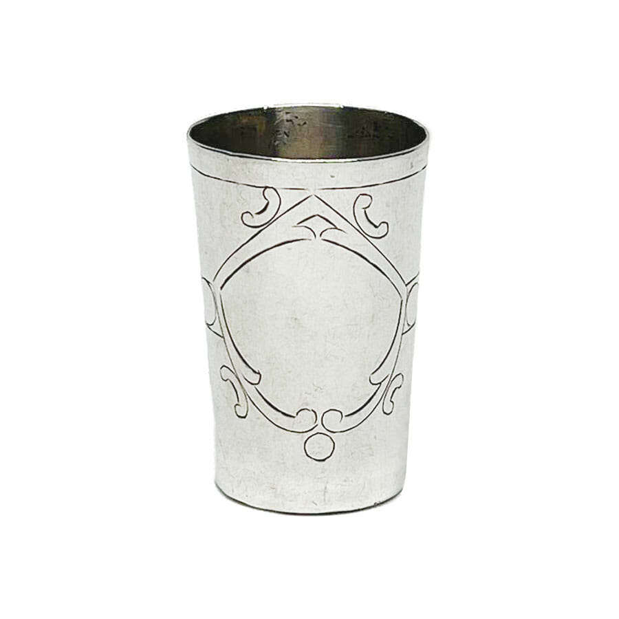 Hallmarked Russian Silver Vodka Beaker Moscow