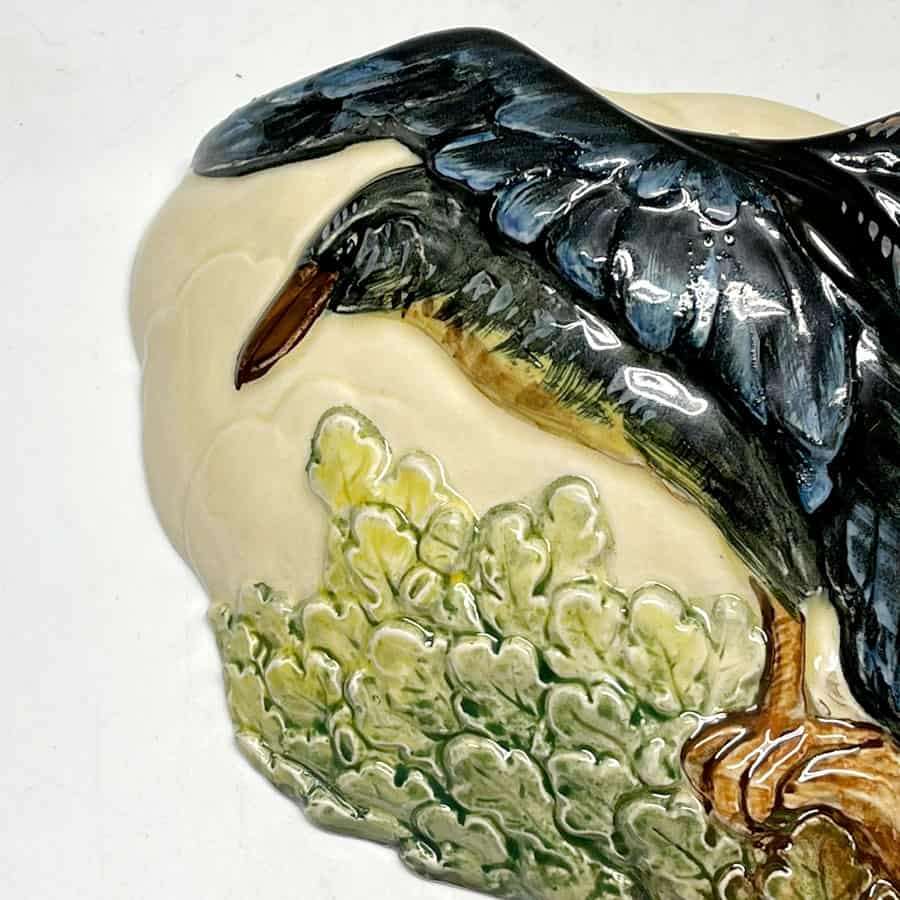 Art Deco Rare Royal Doulton Crow Wall Vase D5772