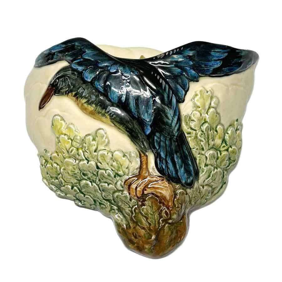 Art Deco Rare Royal Doulton Crow Wall Vase D5772