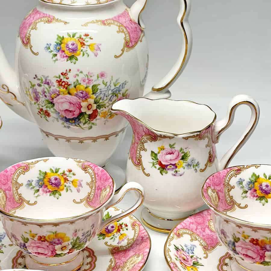 Royal Albert Lady Carlyle Coffee Service C1940