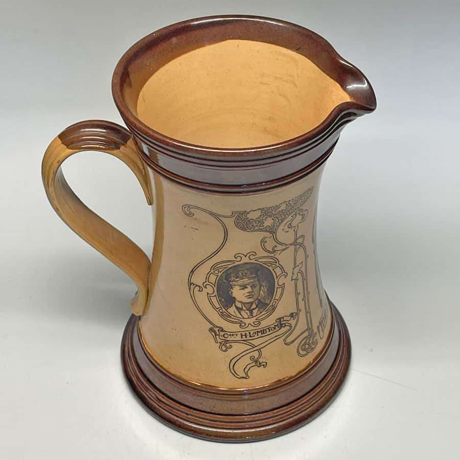 Doulton Lambeth Handy Man Stoneware Jug Boer War