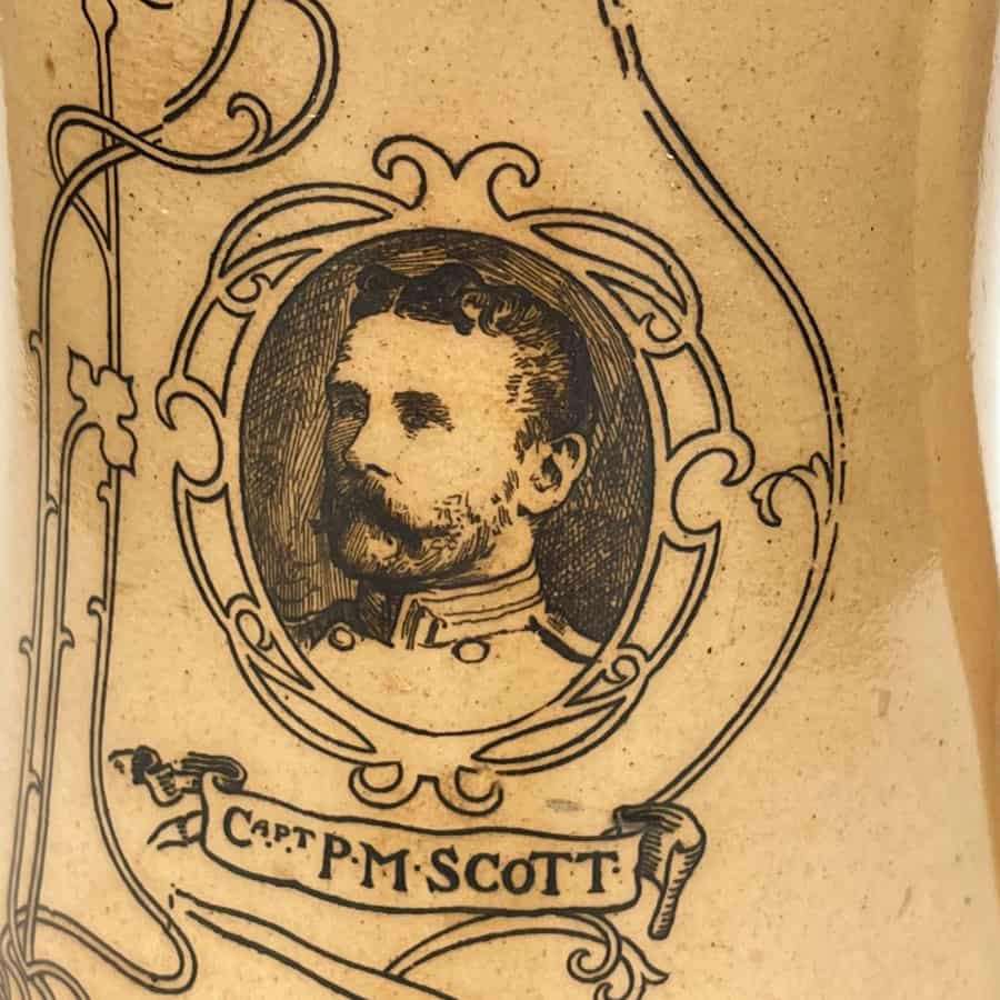 Doulton Lambeth Handy Man Stoneware Jug Boer War