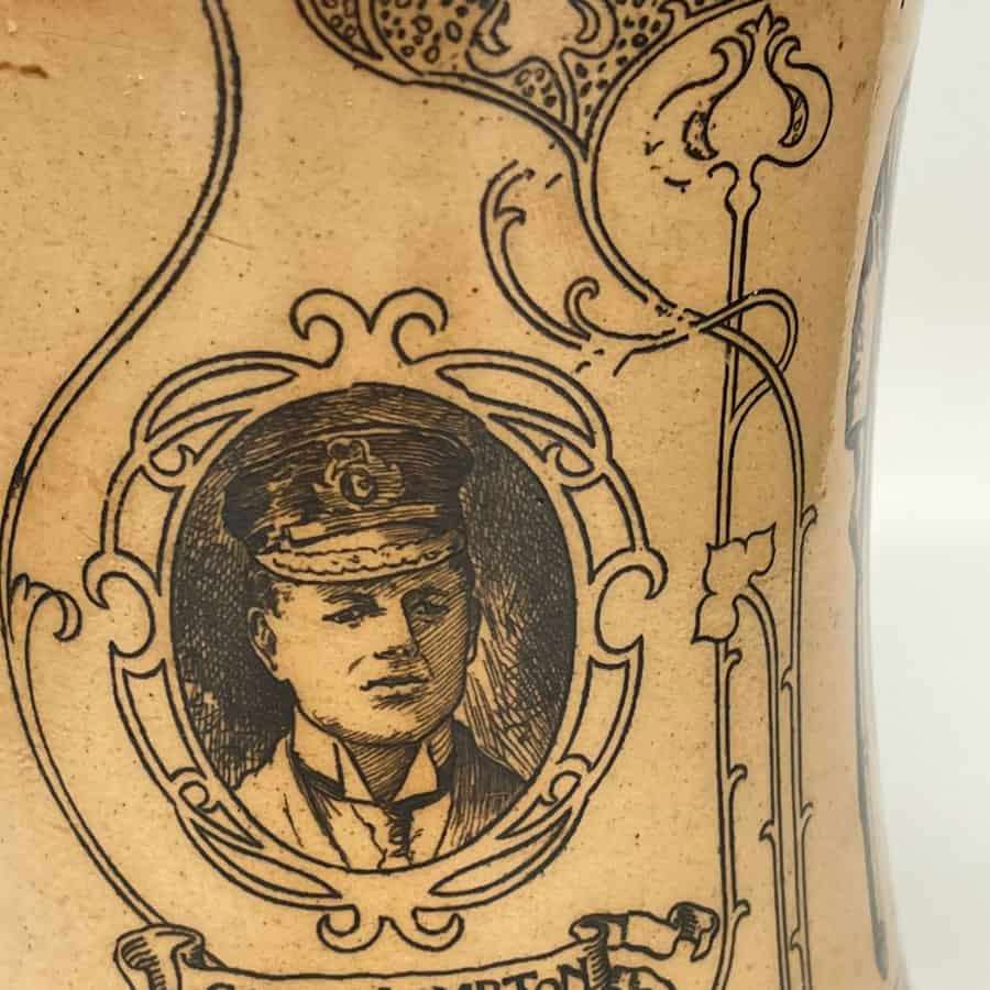 Doulton Lambeth Handy Man Stoneware Jug Boer War