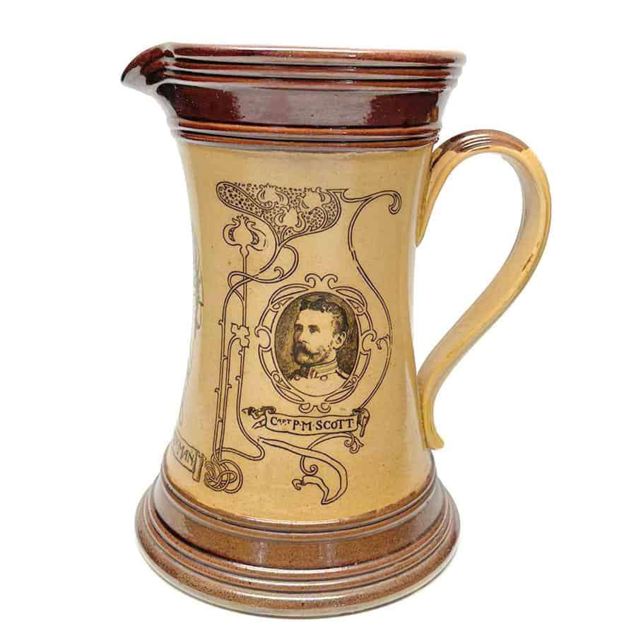 Doulton Lambeth Handy Man Stoneware Jug Boer War