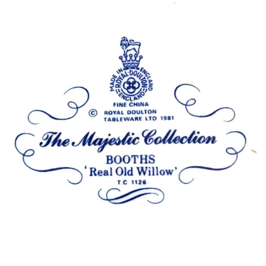 Royal Doulton Booths Real Old Willow Entree Plate