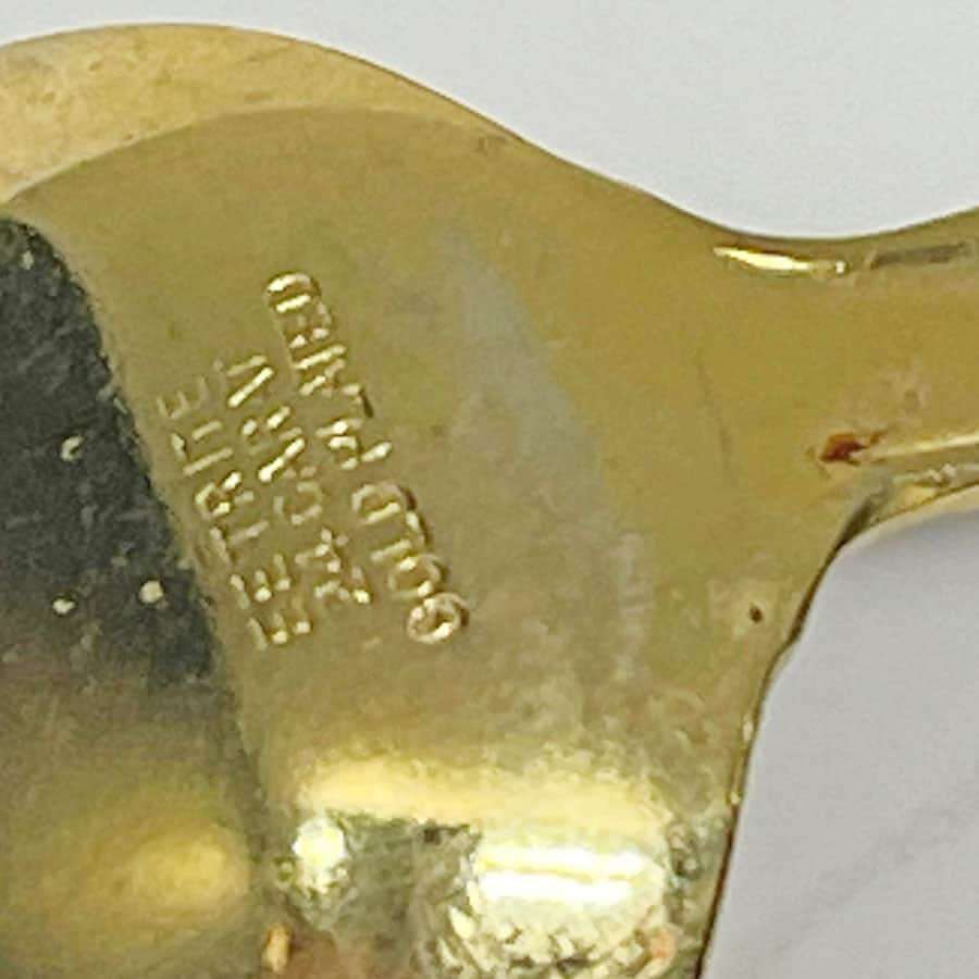 Eetrite 24ct Gold Plated Royal Albert Kings Pattern Tea and Cake Fork Set