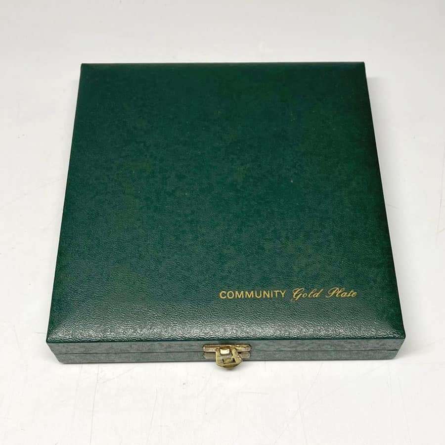 Community Plate 24ct Gold Plated Hampton Court Cake Forks