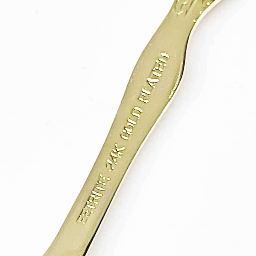 Eetrite 24ct Gold Plated Rose Royal Albert Sugar Spoon