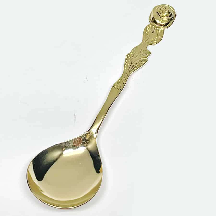 Eetrite 24ct Gold Plated Rose Royal Albert Sugar Spoon