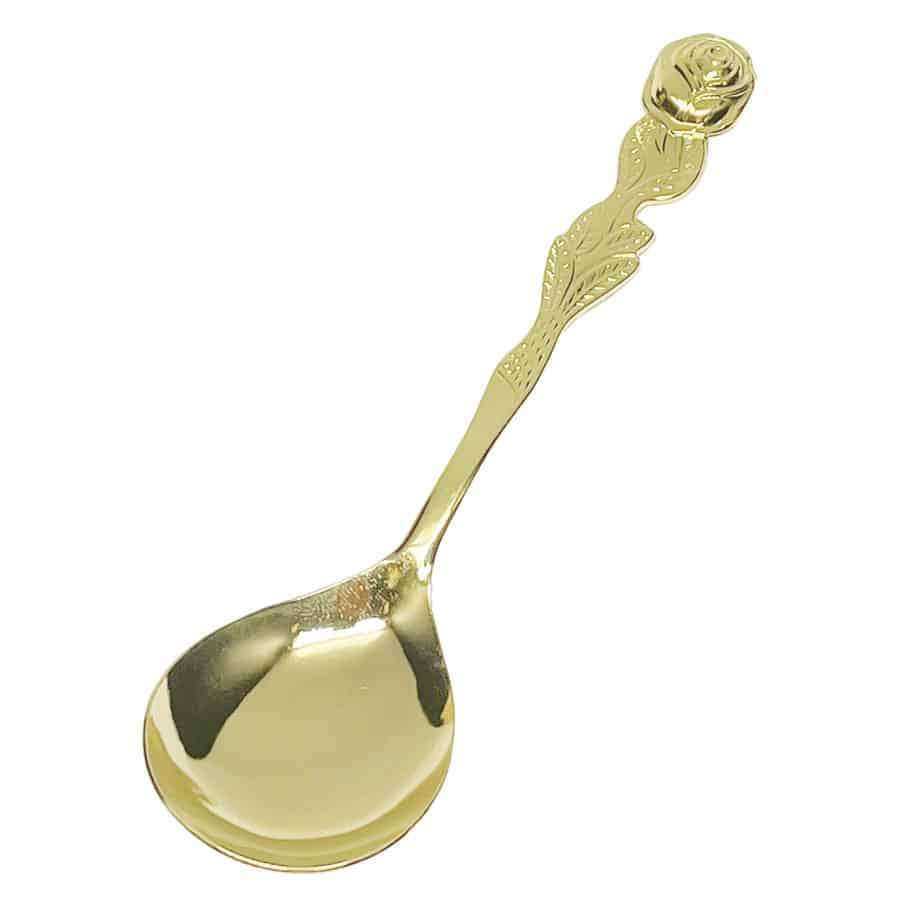 Eetrite 24ct Gold Plated Rose Royal Albert Sugar Spoon