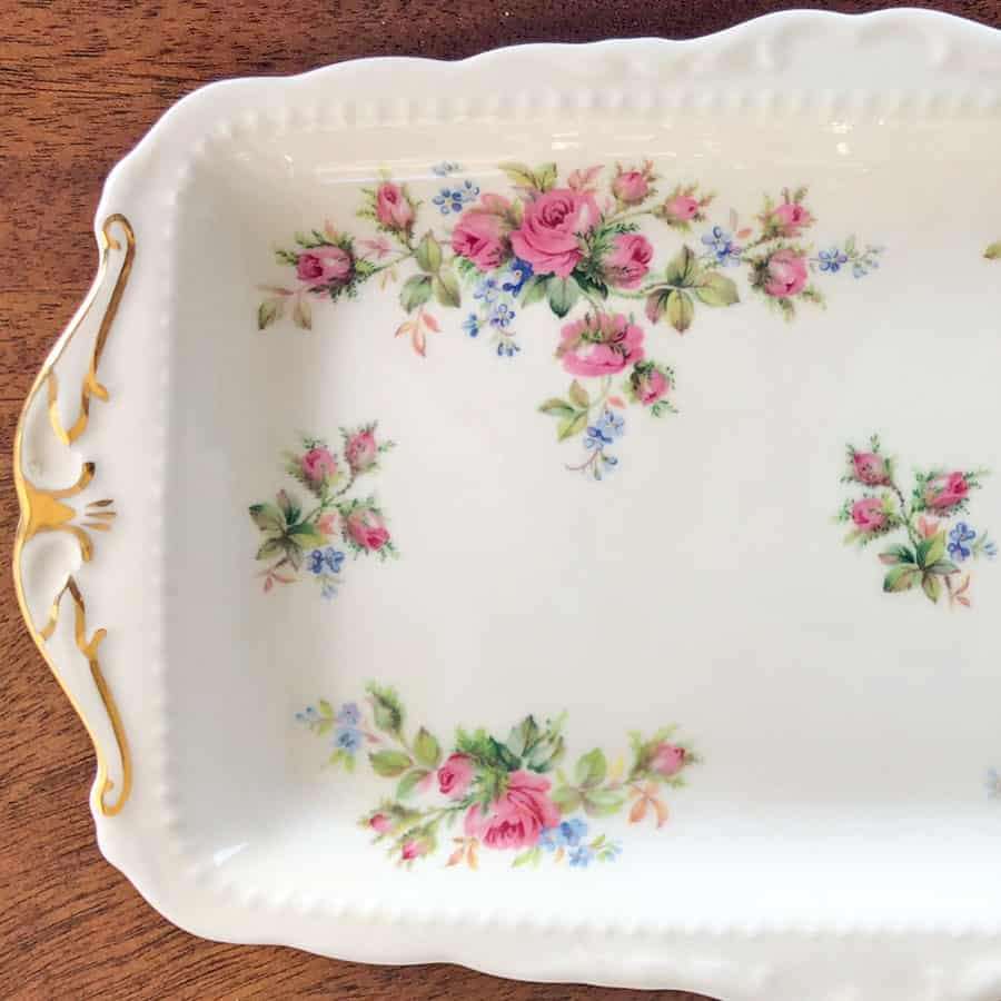Royal Albert Moss Rose Sandwich Plate