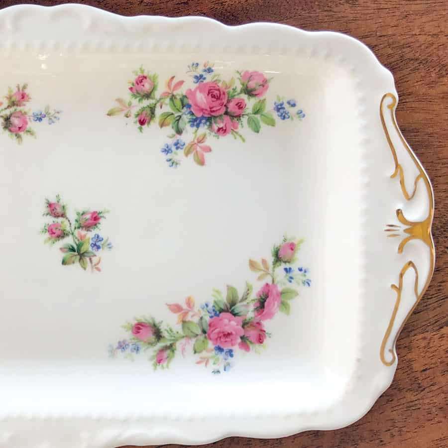 Royal Albert Moss Rose Sandwich Plate
