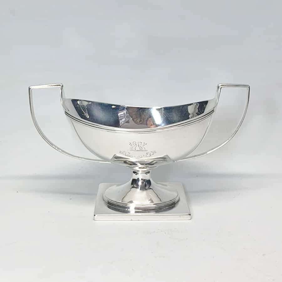 Hallmarked Silver Double Handle Salt London 1818