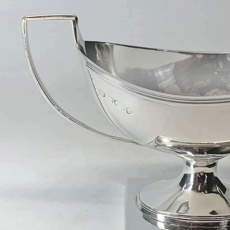 Hallmarked Silver Double Handle Salt London 1818