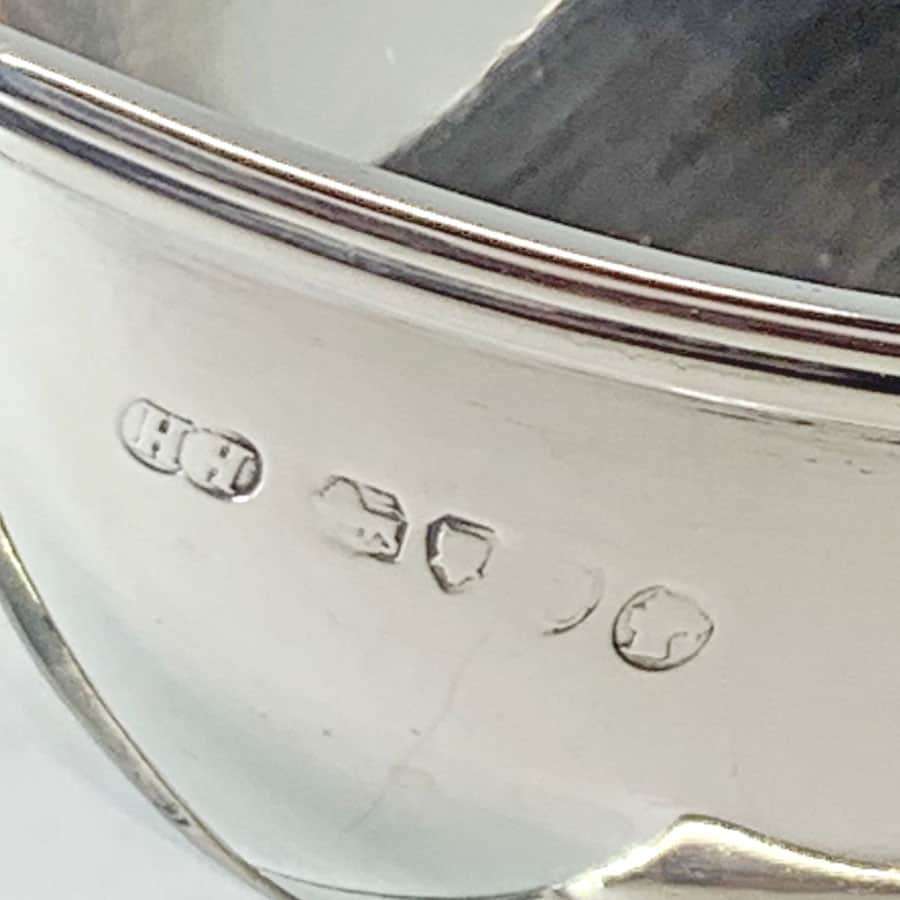 Hallmarked Silver Double Handle Salt London 1818