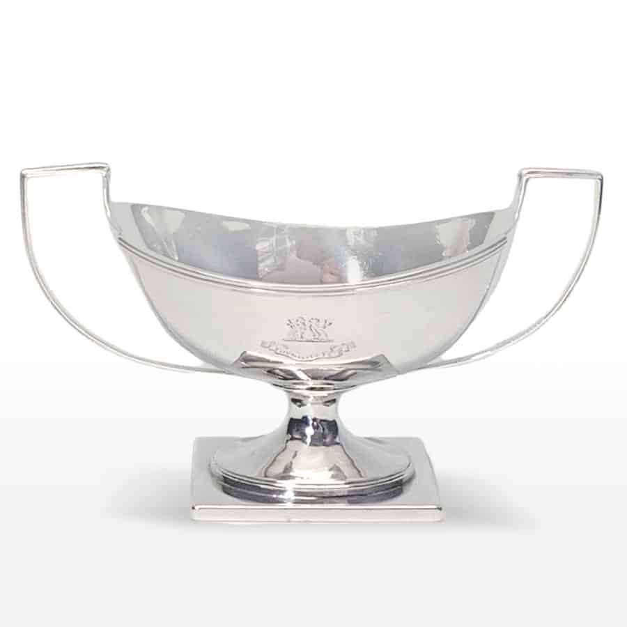 Hallmarked Silver Double Handle Salt London 1818