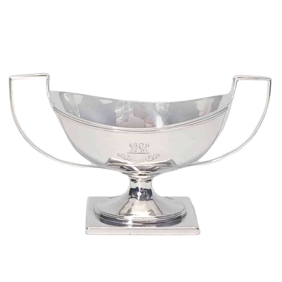 Hallmarked Silver Double Handle Salt London 1818