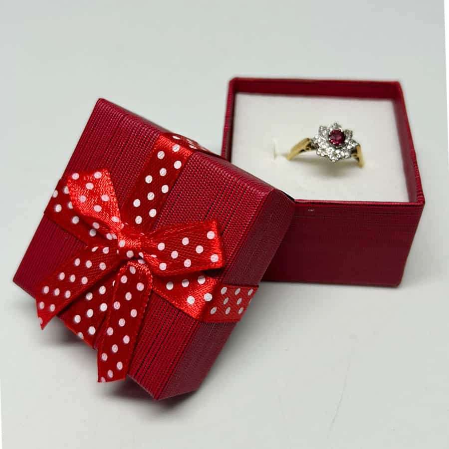 18ct Gold Ruby and Diamond Ring