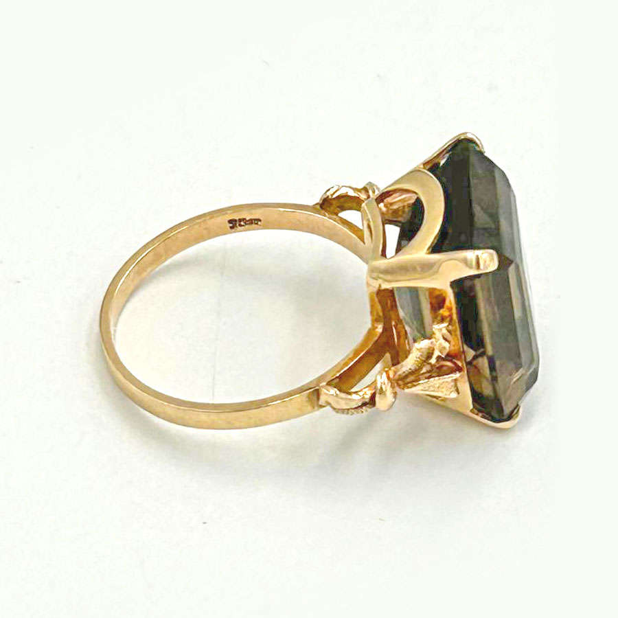 9ct Gold Smokey Topaz Ring