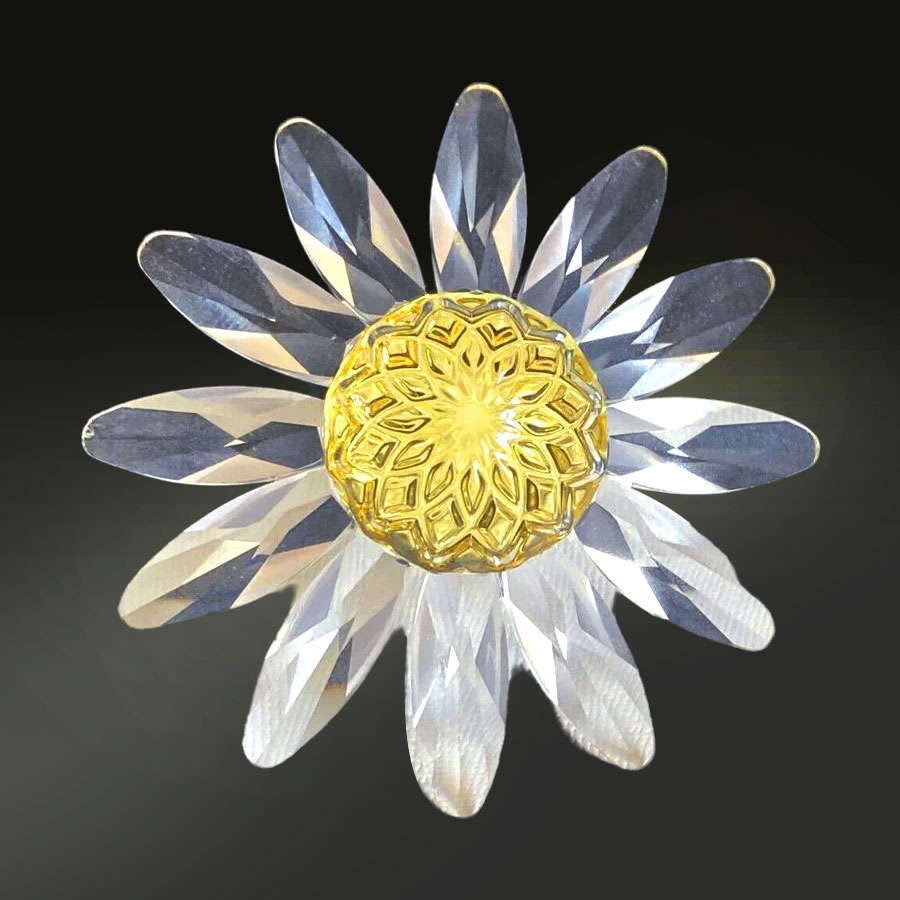 Swarovski Crystal Yellow Marguerite  Ornament 229778