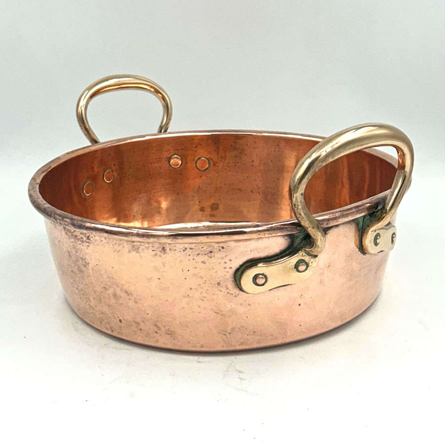 Copper Jam Pot Double Handle