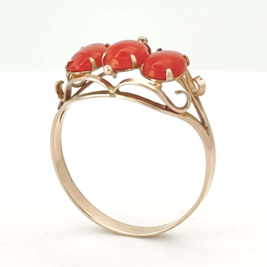 14k Rose Gold Carnelian Ring