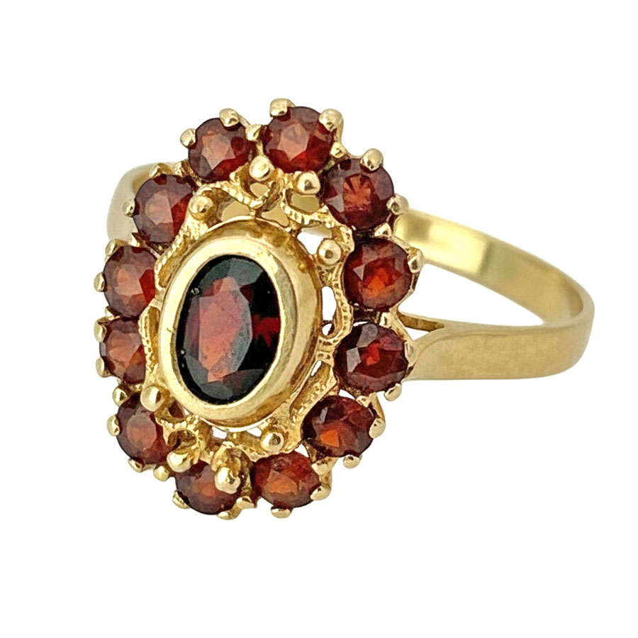 18ct Victorian Garnet Dress Ring