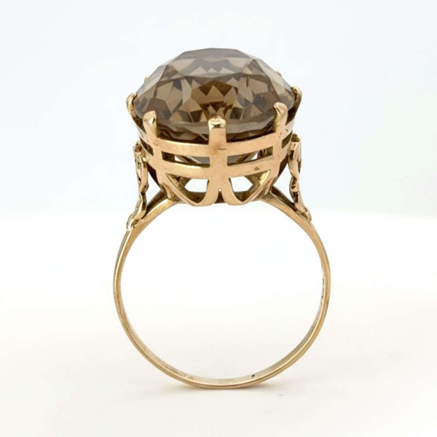 9ct Gold Topaz Cocktail Dress Ring