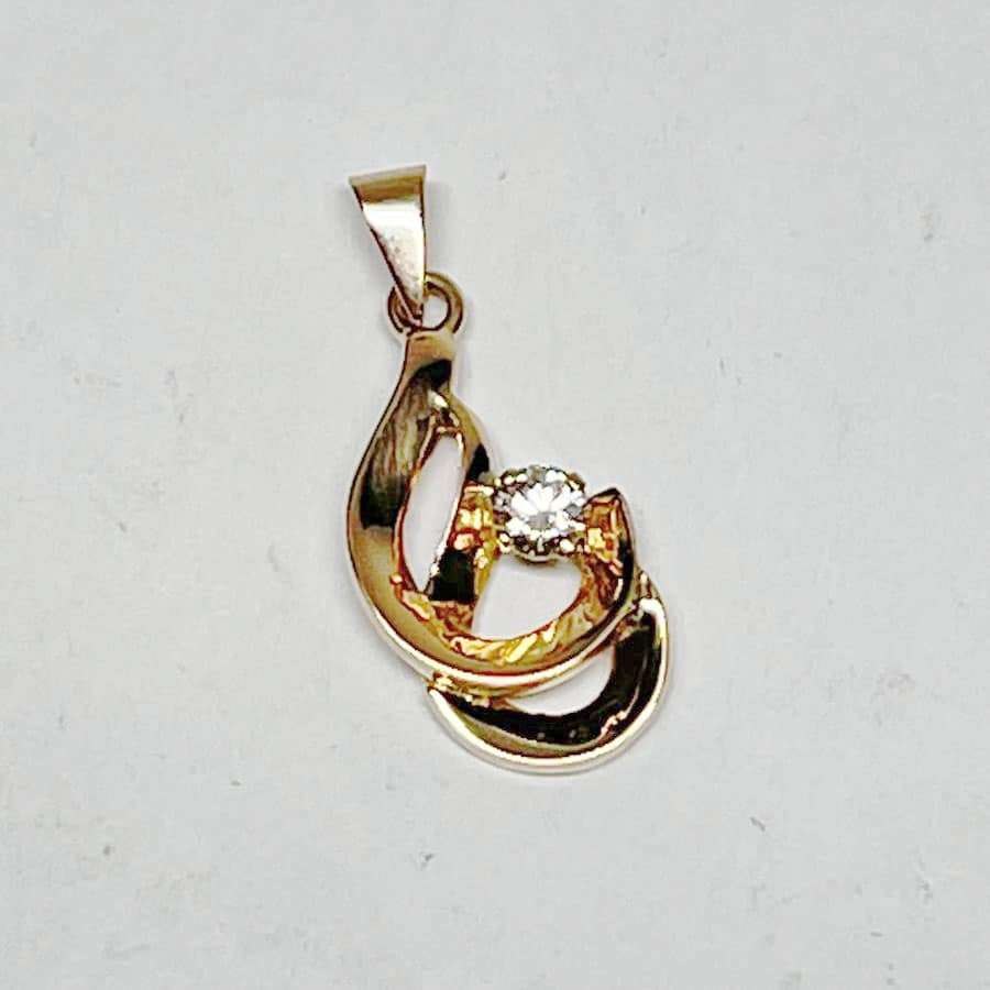 9ct Gold And Diamond Pendant