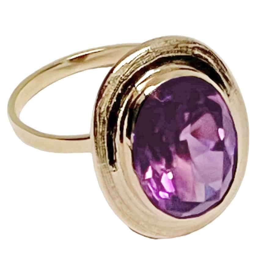 14ct Gold Amethyst Ring