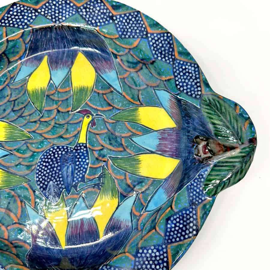 Ardmore Studio Guinea Fowl Bowl By Mokuphiwa 2000