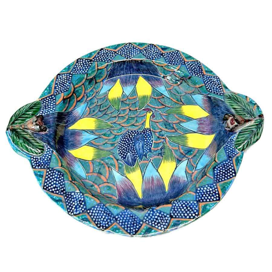 Ardmore Studio Guinea Fowl Bowl By Mokuphiwa 2000