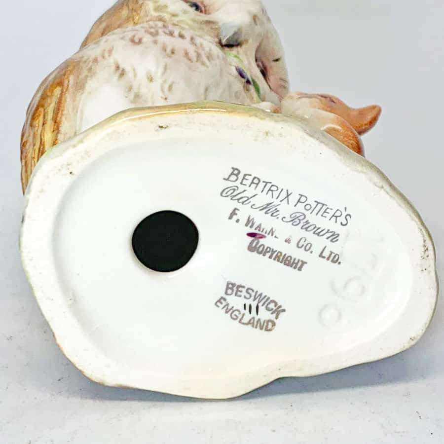 Beswick Beatrix Potter Old Mr Brown BP2a