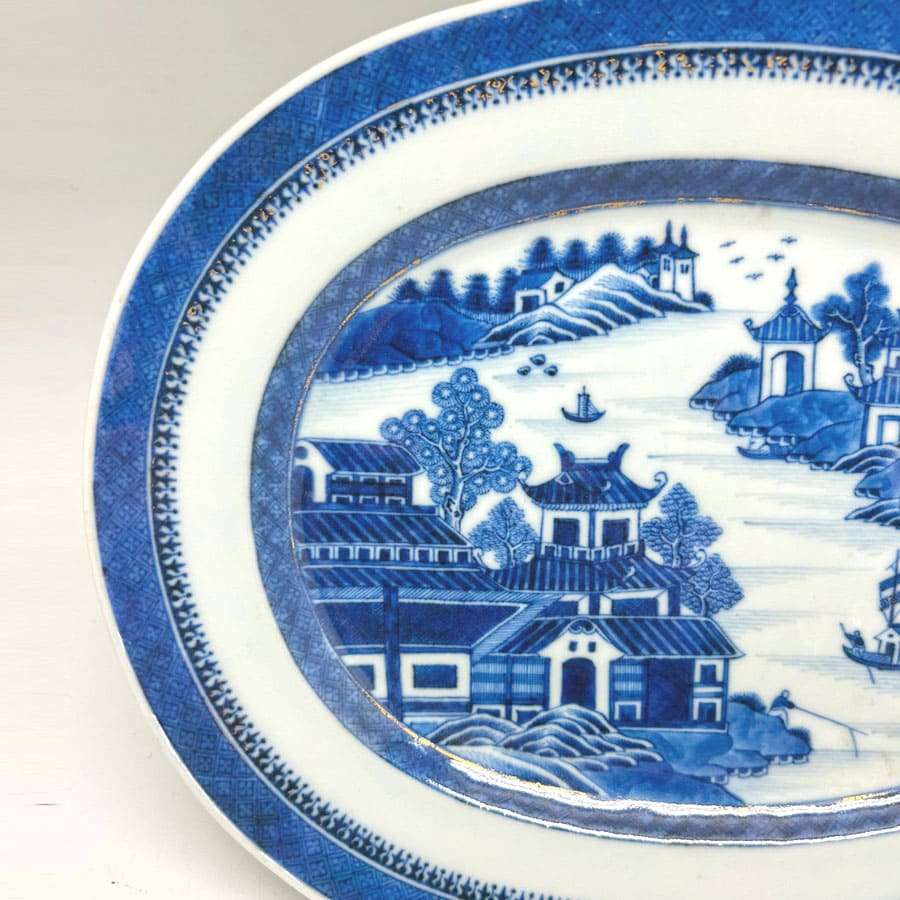 Chinese Blue and White Qianlong Platter C1760