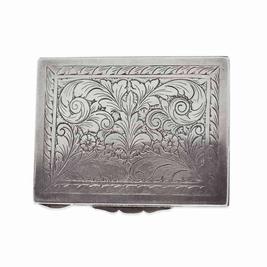 A Small Continental Silver Pique Box