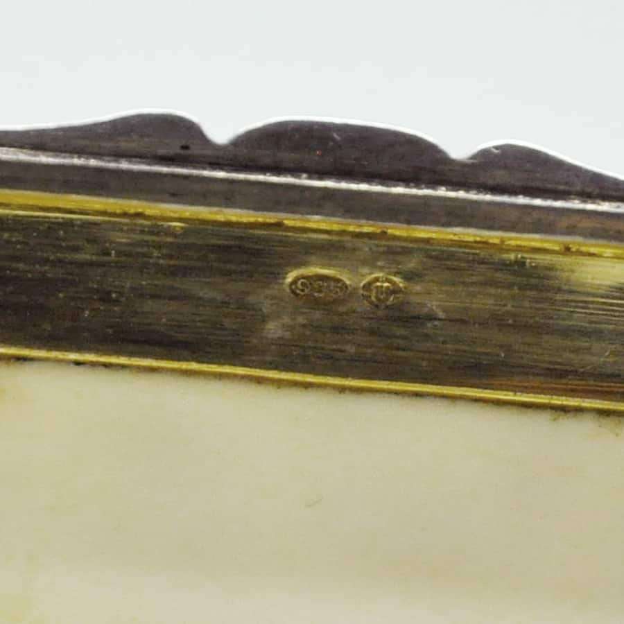A Small Continental Silver Pique Box
