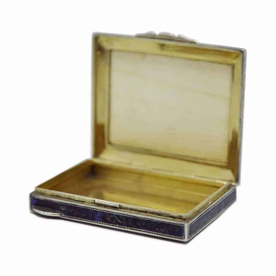 A Small Continental Silver Pique Box
