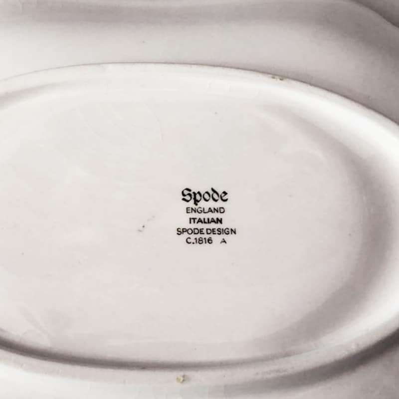 Copeland Spode Blue Italian Pattern Gravy Boat Modern Marking