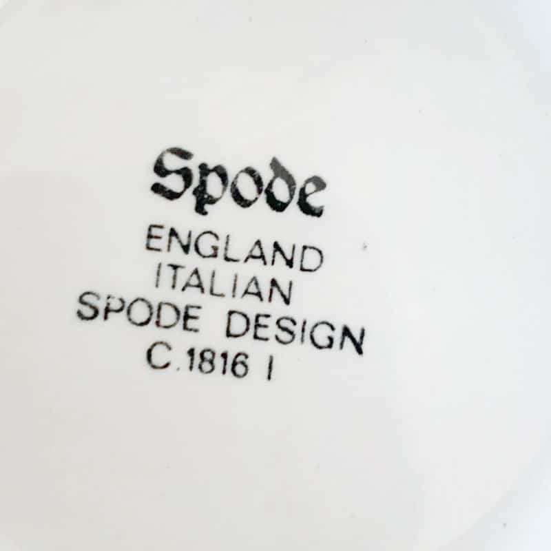 Copeland Spode Blue Italian Coffee Pot Black Marking 23cm