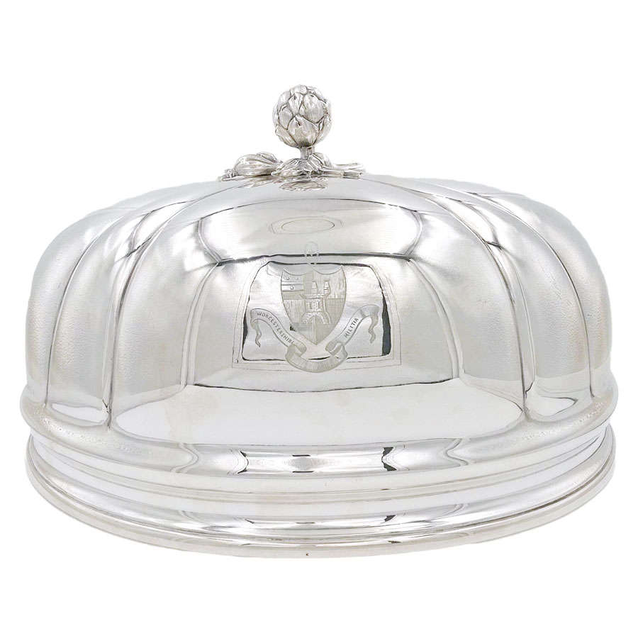 Elkington Electroplate Meat Dome Cloche Artichoke Finial 1857