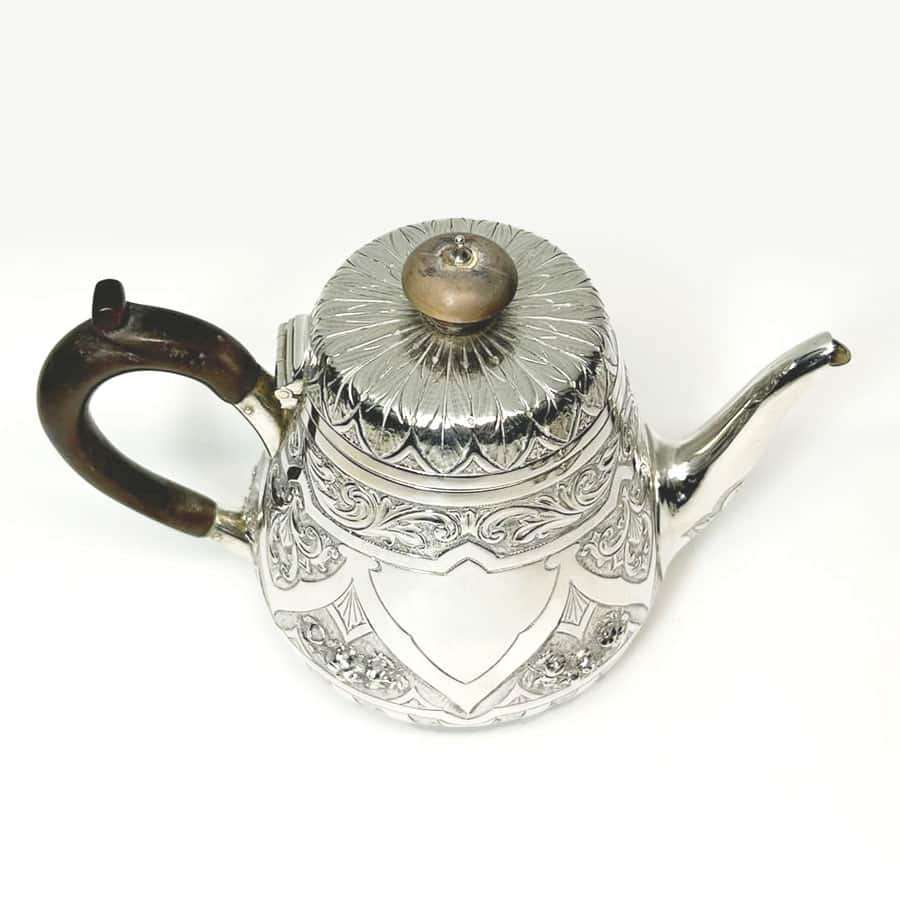 Hallmarked Silver Bachelor Tea Set London 1884