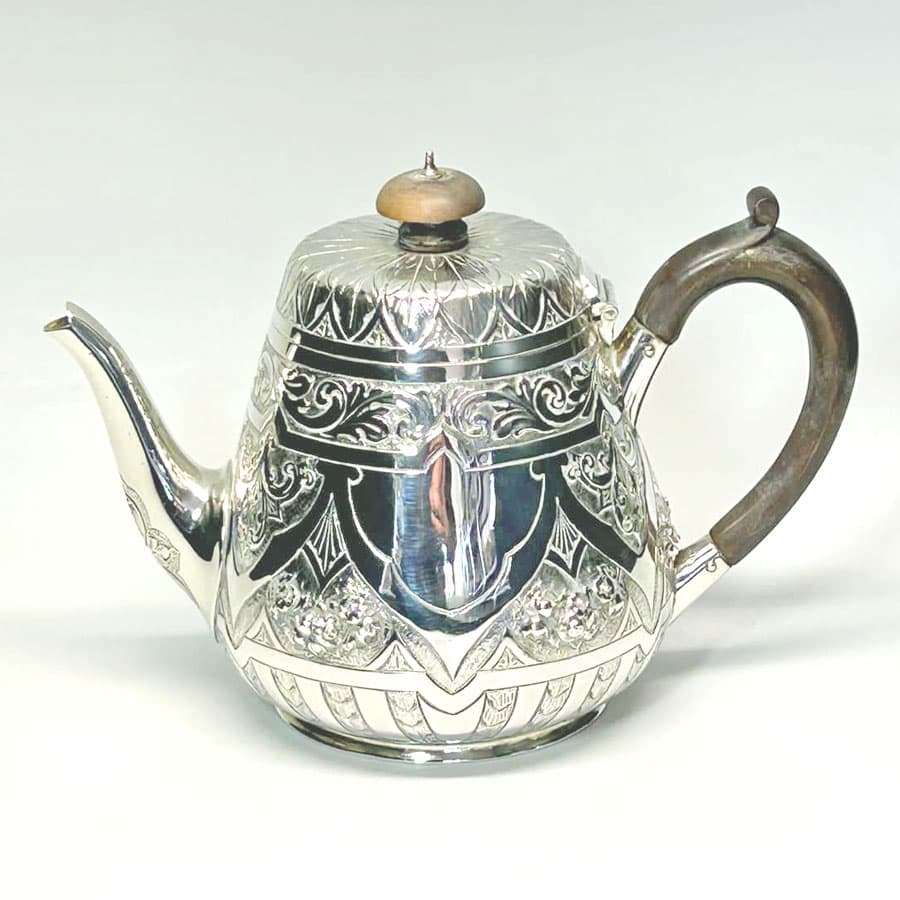 Hallmarked Silver Bachelor Tea Set London 1884
