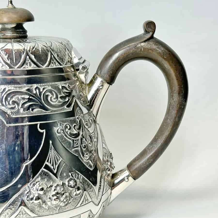Hallmarked Silver Bachelor Tea Set London 1884