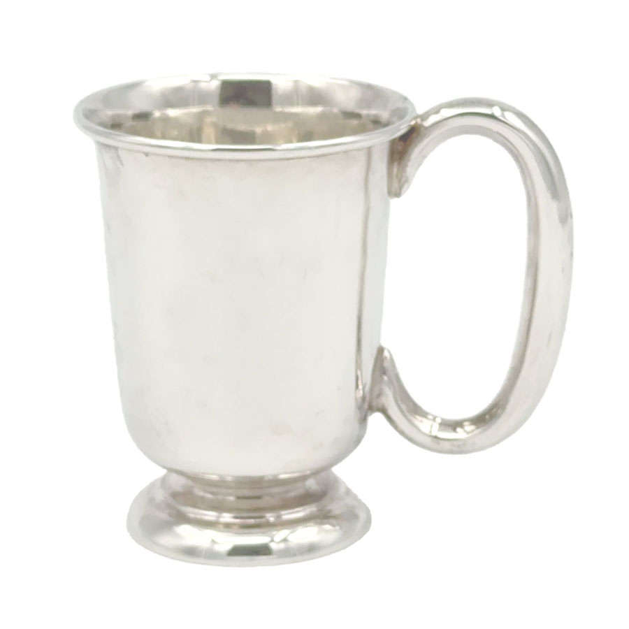 Hallmarked Silver Christening Mug Boxed Sheffield 1966